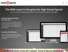 Tablet Screenshot of circlewsports.com